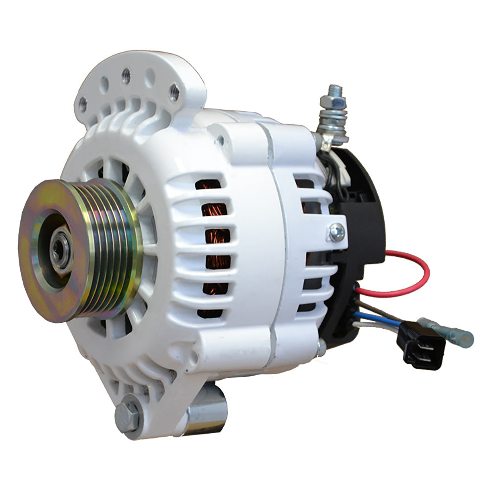 Balmar Alternator 100 AMP 12V 12 Single Foot Spindle Mount K6 Pulley wIsolated Ground 621100K6