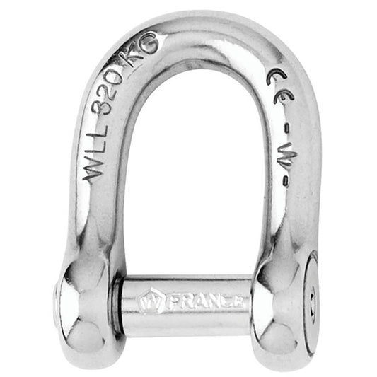 Wichard SelfLocking Allen Head Pin D Shackle  10mm Diameter  1332 1305W