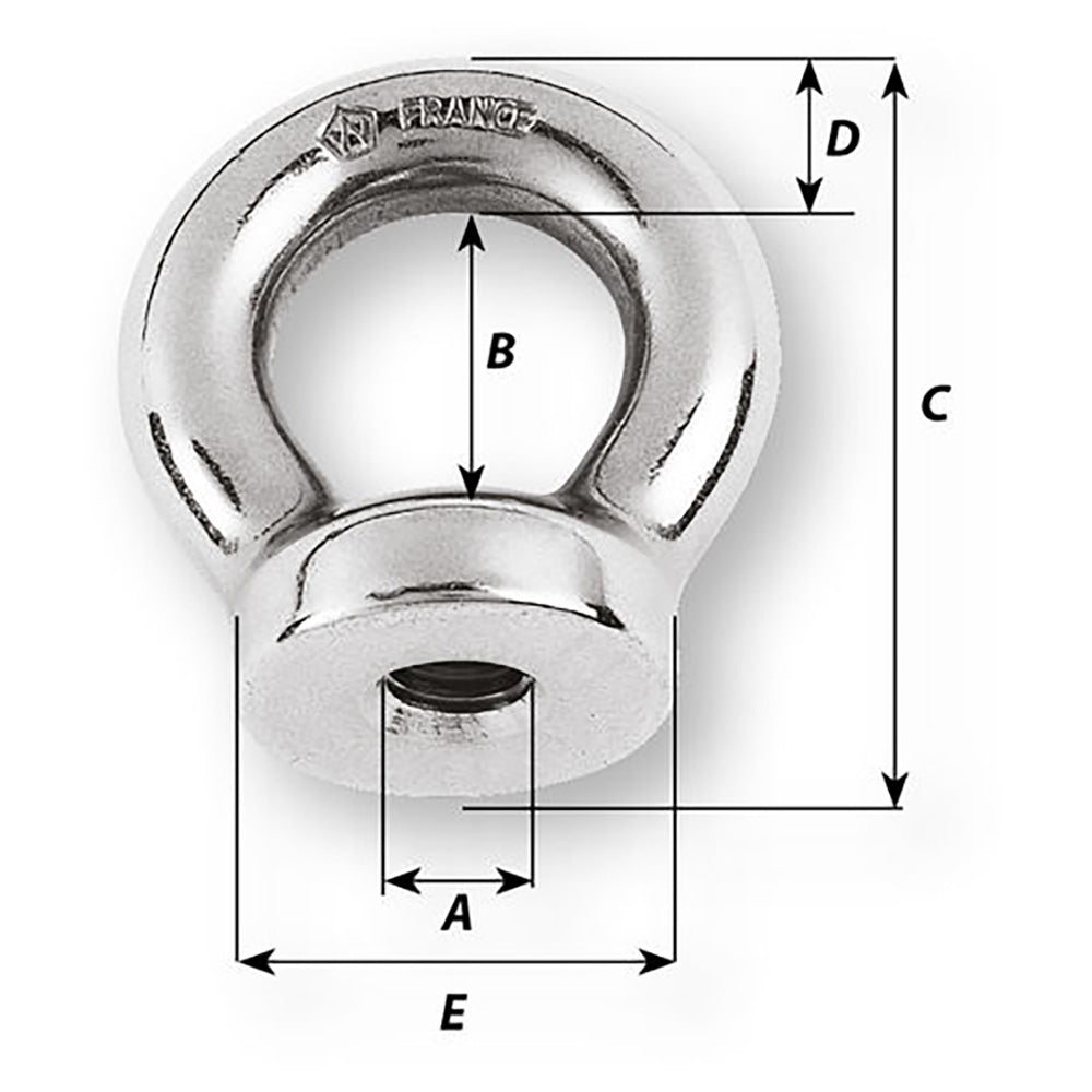 Wichard 6mm Eye Nut  12 Diameter 6333W