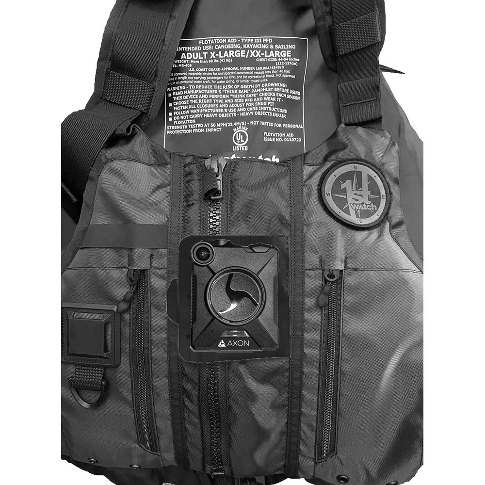 First Watch AV1000 Kayak Style Duty PFD  Black  XLXXL AV1000BKXLXXL