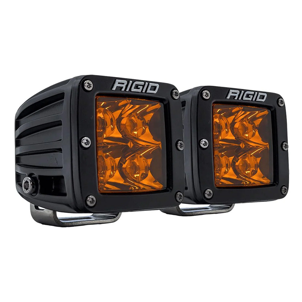 RIGID Industries DSeries Spot wAmber Pro Lens  Pair 20252
