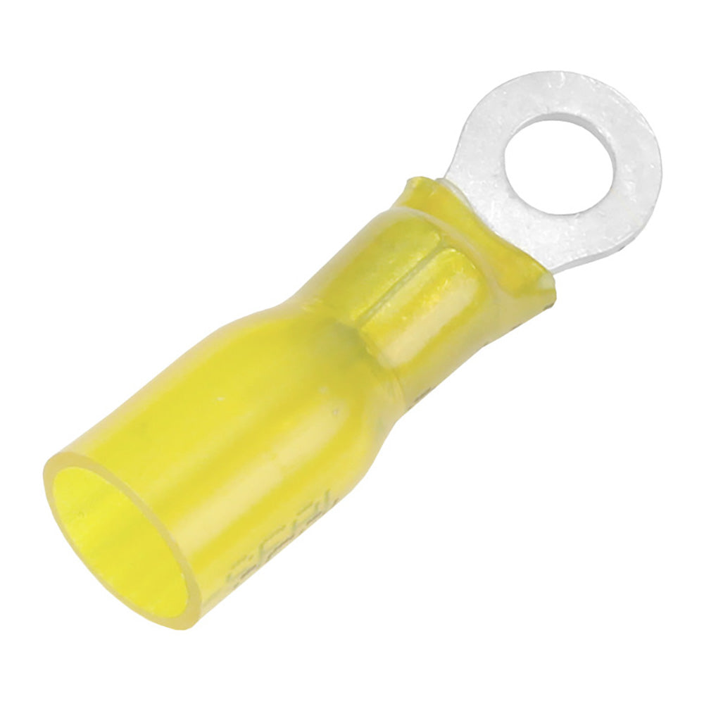 Pacer 1210 AWG Heat Shrink Ring Terminal  8 Stud Size  25 Pack TE108R25