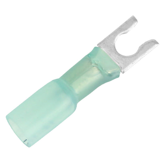 Pacer 1614 AWG Heat Shrink Spade Terminal  8 Stud Size  100 Pack TE148SLF100